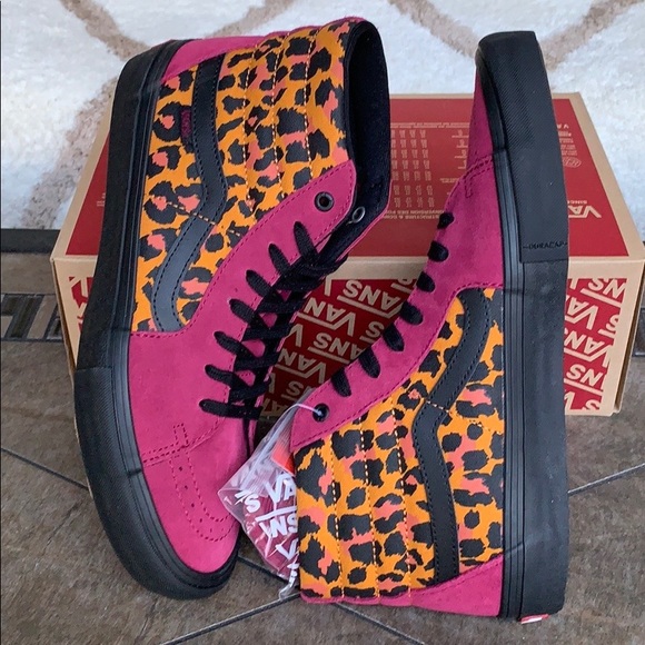 VANS SH8-HI PRO PUNK BEST RED/BLACK MEN’S - Picture 12 of 16